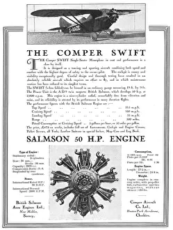 Salmson: Comper Swift - 50 HP Salmson Engine - G-AAZC