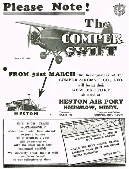 Comper: Comper Swift New Factory At Heston