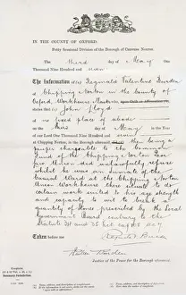 Accomodation: Complaint by Workhouse Master at Chipping Norton