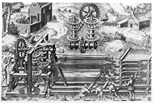 Ins. Of Civil Engineers: Complex 16th Century Pulley System