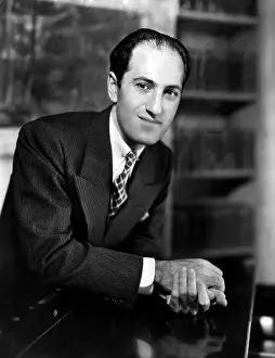 Gershwin: Composer George Gershwin at the piano in ?