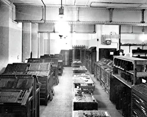 Publishers: Composing room at publishers