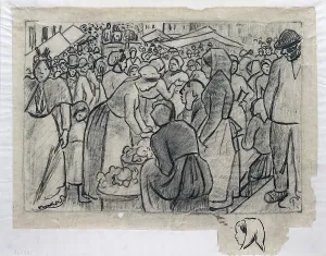 Compositional: Compositional Study for Marche de Gisors (rue Cappeville)