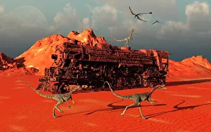 Invincible: Compsognathus dinosaurs and Eudimorphodon Pterosaurs ?