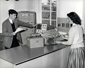 Cassiopeia: Computer in control room for Mark II telescope, Jodrell Bank