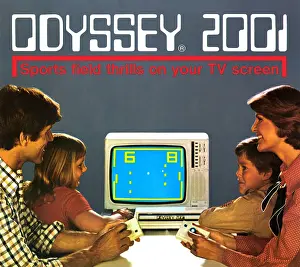 Pong: computing / electronic, advertising, family is