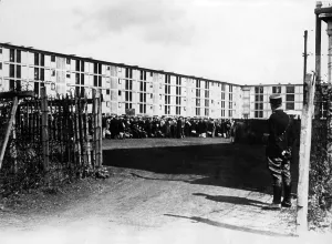 Collaborators: Concentration camp for Jews in Drancy, France, August 1941 (