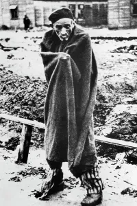 Hunger: Concentration camp prisoner in Auschwitz