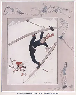 Piste: Concentration! - or the lipstick lady
