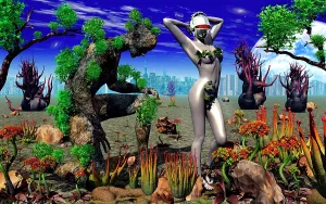 Breathing: A conceptual idea showing nature becoming a slave to ?