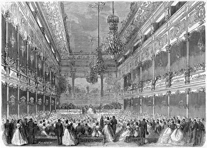 Germain: Concert in boulevard Saint Germain, Paris 1863