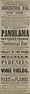 Playbill: Concert Hall, Islington - Panorama