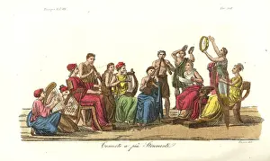 Kithara: Concert with many instruments, ancient Greece