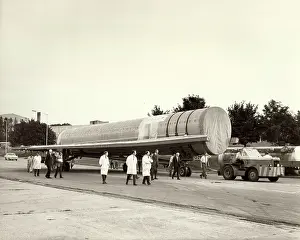Filton: A Concorde fuselage is moved at Filton