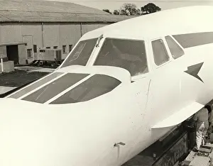 Concordes: Concorde's cockpit windows and retracted visor