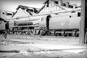 Condemned: Condemned steam engine at Nine Elms Loco Yard