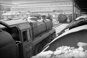 Bedford: Condemned steam engine - Nine Elms Loco Yard
