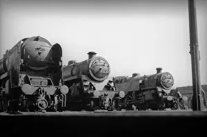 Condemned: Three condemned steam engines at Nine Elms Loco Yard