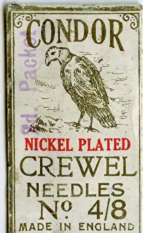 Needle: Condor Nickel Plated Crewel Needles, packet design