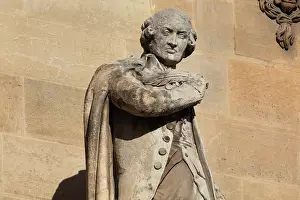 Condorcet: Condorcet statue, Cour Napoleon, Louvre, Paris, France