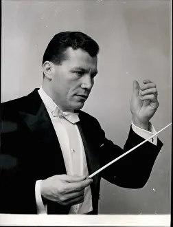 Maestro: Conductor with baton