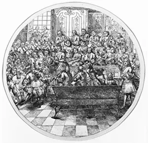 1730s: Conductor, choir and orchestra c. 1735