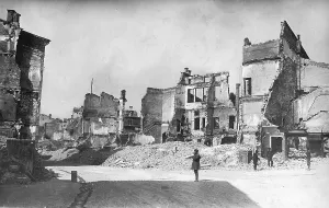 Conegliano: Conegliano destroyed during the First World War, 1918