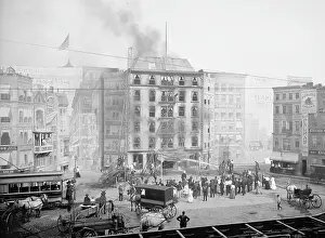 Dreamland: Coney Island, staged demonstration of firemen ?