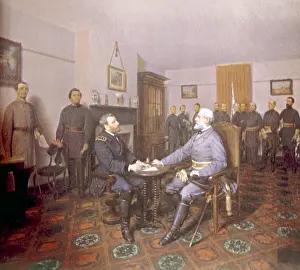 Appomattox: Confederate General Robert E. Lee surrendering ?