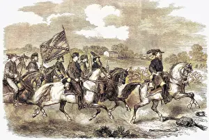 Culpepper: Confederate General Stuart with cavalry, scouting