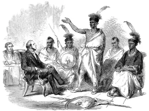Mohican: The Conference of Kaw Indians with the United States