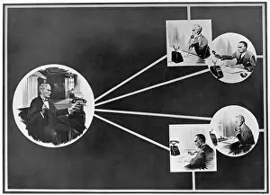 Boss: Conference by telephone, 1928