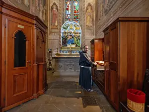 Cappella: Confessional Chapel, Santa Croce, Florence, Tuscany, Italy