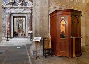 Cappella: Confessional Chapel, Santa Croce, Florence, Tuscany, Italy