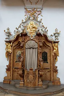 Ettal: Confessional, Ettal Monastery, Upper Bavaria, Germany