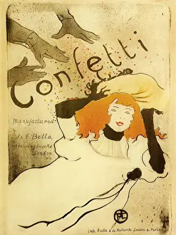 Confetti: Confetti, by Toulouse-Lautrec