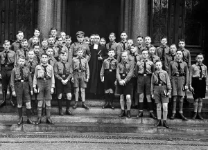 Confirmation: Confirmands in Hitler Youth uniform
