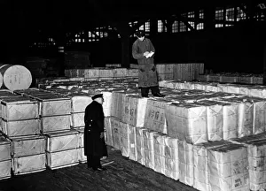 Neutral: Confiscated goods in Hamburg, 1939