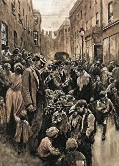 Congested: Congested street scene in Shoreditch, London