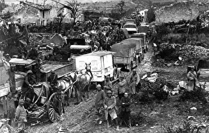 Meuse Argonne: The congestion of traffic on roads behind the