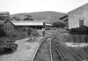 Crucial: Congo railway, station at Matadi