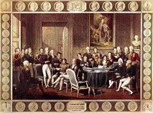 1814: Congress of Vienna (1814-1815). Engraving