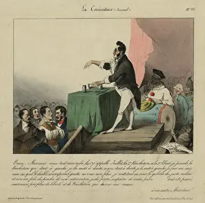 Conjuror entertains a crowd