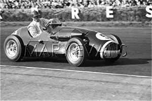 Rolt: Connaught A-Type, Silverstone, England