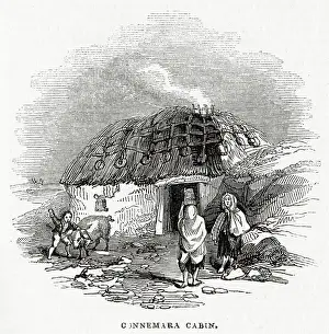 1843: Connemara Cabin, Ireland 1843