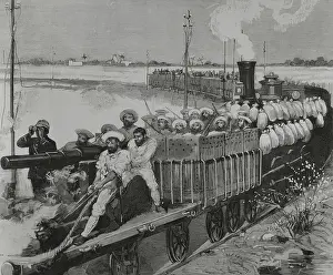 Baronet: Conquest of Egypt by English troops, 1882. Egypt