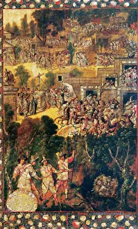 Marina: Conquest of Mexico. 1519. Anonimous. Table