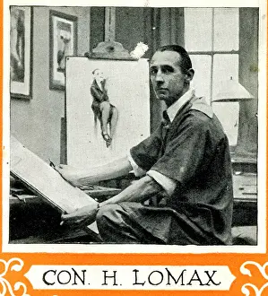 Easel: Conrad H. Lomax, composition artist