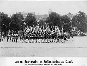 Kassel: Consecration of the flag in Kassel, 1907