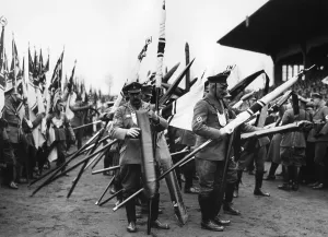 Ribbons: Consecration of the flag of the National Socialist